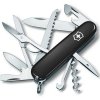 Scyzoryk Victorinox Huntsman 1.3713.3 - 15 funkcji, z korkociągiem, nożyczkami, otwieraczem do puszek - Do kempingu i survivalu - 91 mm - Czarny